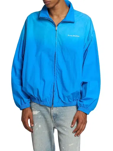 Acne Studios Men's Olando Cotton Poplin Full-Zip Jacket | Thumbnail 3 Acne Studios Men's Olando Cotton Poplin Full-Zip Jacket | Thumbnail 3