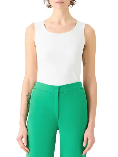 Akris punto Women's Knit Scoopneck Tank - Cream - Size 2 | Thumbnail 3 Akris punto Women's Knit Scoopneck Tank - Cream - Size 2 | Thumbnail 3