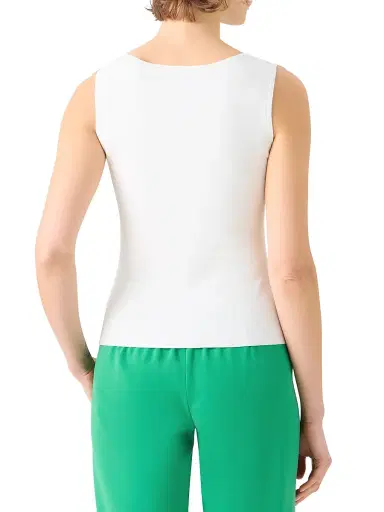 Akris punto Women's Knit Scoopneck Tank - Cream - Size 2 | Thumbnail 5 Akris punto Women's Knit Scoopneck Tank - Cream - Size 2 | Thumbnail 5