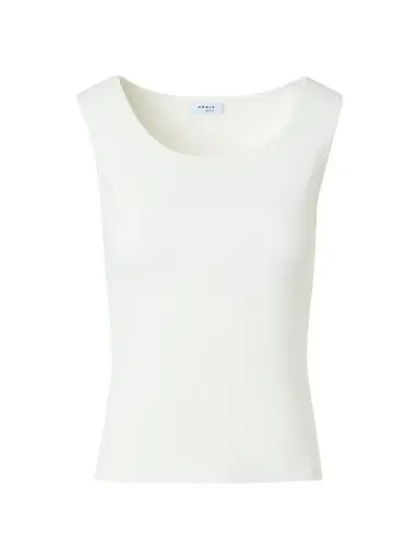 Akris punto Women's Knit Scoopneck Tank - Cream - Size 2 | Thumbnail 1 Akris punto Women's Knit Scoopneck Tank - Cream - Size 2 | Thumbnail 1