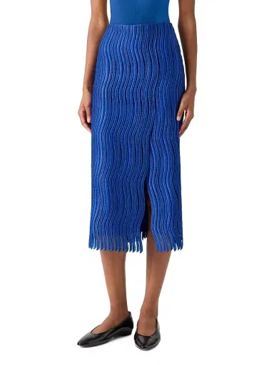 Akris Women's Wave Guipure Lace Pencil Midi-Skirt | Thumbnail 2 Akris Women's Wave Guipure Lace Pencil Midi-Skirt | Thumbnail 2