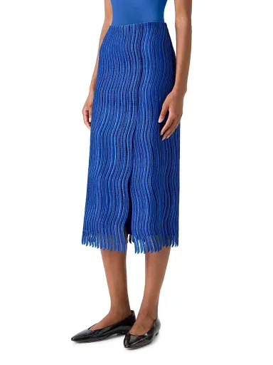 Akris Women's Wave Guipure Lace Pencil Midi-Skirt | Thumbnail 3 Akris Women's Wave Guipure Lace Pencil Midi-Skirt | Thumbnail 3