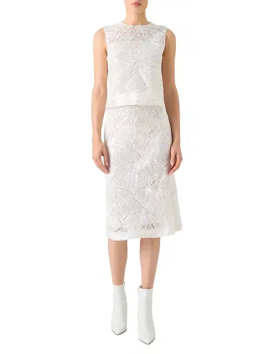 Akris Women's Lacquered Fan Lace Top | Thumbnail 2 Akris Women's Lacquered Fan Lace Top | Thumbnail 2