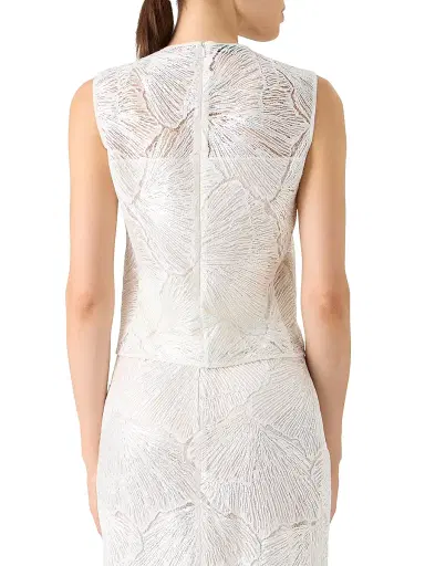 Akris Women's Lacquered Fan Lace Top | Thumbnail 5 Akris Women's Lacquered Fan Lace Top | Thumbnail 5