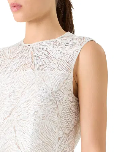 Akris Women's Lacquered Fan Lace Top | Thumbnail 6 Akris Women's Lacquered Fan Lace Top | Thumbnail 6