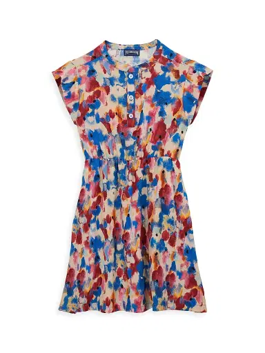 Vilebrequin Little Girl's & Girl's Flowers In The Sky Dress | Thumbnail 1