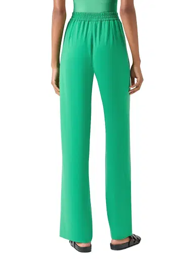 Akris punto Women's Marla Crinkled Satin Pants - Green - Size 2 | Thumbnail 4 Akris punto Women's Marla Crinkled Satin Pants - Green - Size 2 | Thumbnail 4