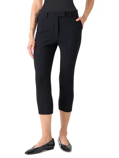 Akris Women's Flavi Wool-Blend Capri Pants - Black - Size 12 | Thumbnail 2 Akris Women's Flavi Wool-Blend Capri Pants - Black - Size 12 | Thumbnail 2