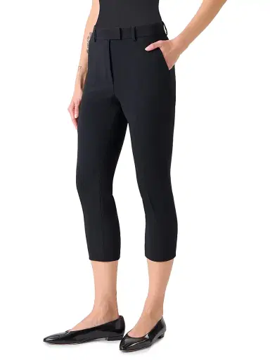 Akris Women's Flavi Wool-Blend Capri Pants - Black - Size 12 | Thumbnail 3 Akris Women's Flavi Wool-Blend Capri Pants - Black - Size 12 | Thumbnail 3