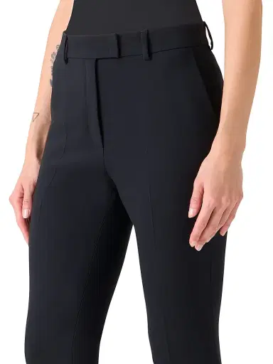 Akris Women's Flavi Wool-Blend Capri Pants - Black - Size 12 | Thumbnail 5 Akris Women's Flavi Wool-Blend Capri Pants - Black - Size 12 | Thumbnail 5