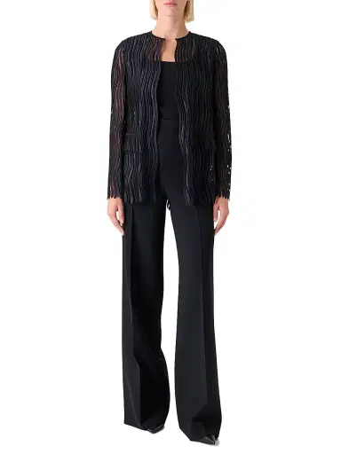 Akris Women's Hekka Wave Guipure Jacket - Black - Size 2 | Thumbnail 2 Akris Women's Hekka Wave Guipure Jacket - Black - Size 2 | Thumbnail 2