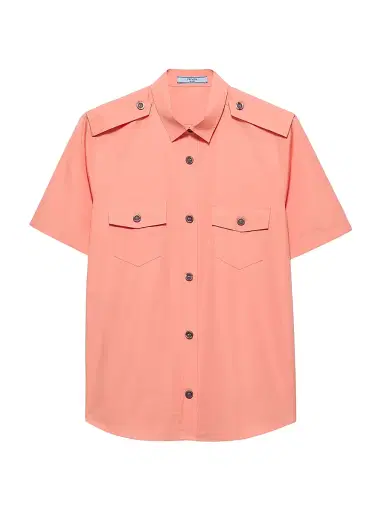 Prada Women's Cotton Poplin Shirt - Blue | Thumbnail 6