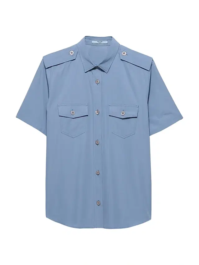 Women's Cotton Poplin Shirt - Blue