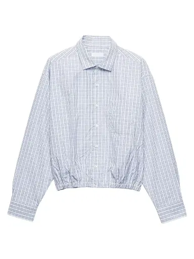 Prada Men's Cotton Shirt - Blue | Thumbnail 1 Prada Men's Cotton Shirt - Blue | Thumbnail 1