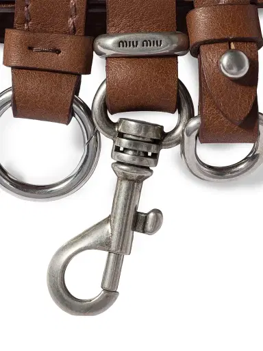 Miu Miu Women's Leather Belt - Black | Thumbnail 5