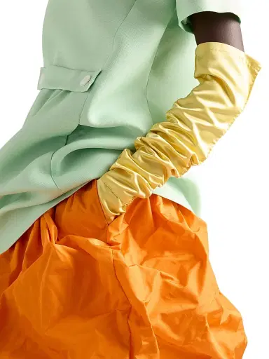 Prada Women's Technical Taffeta Skirt - Grey | Thumbnail 11