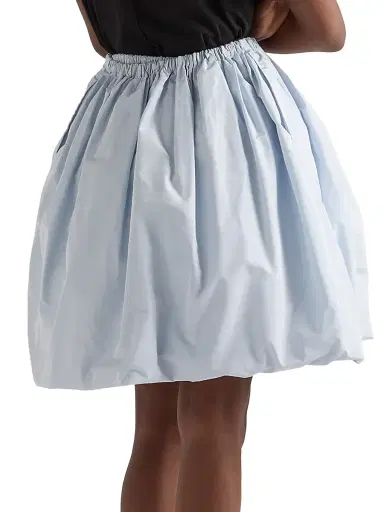 Prada Women's Technical Taffeta Skirt - Grey | Thumbnail 15