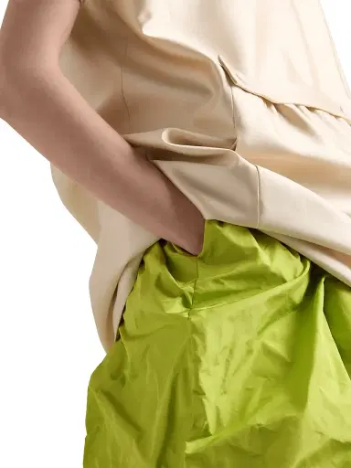 Prada Women's Technical Taffeta Skirt - Grey | Thumbnail 27