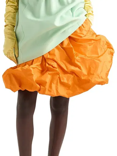 Prada Women's Technical Taffeta Skirt - Grey | Thumbnail 8