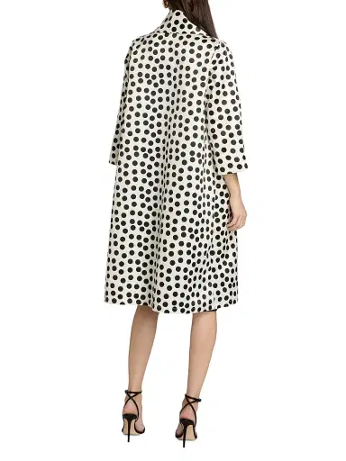 Chiara Boni La Petite Robe Women's Nanami Rose Appliqué Coat - Bette White - Size Small | Thumbnail 5 Chiara Boni La Petite Robe Women's Nanami Rose Appliqué Coat - Bette White - Size Small | Thumbnail 5