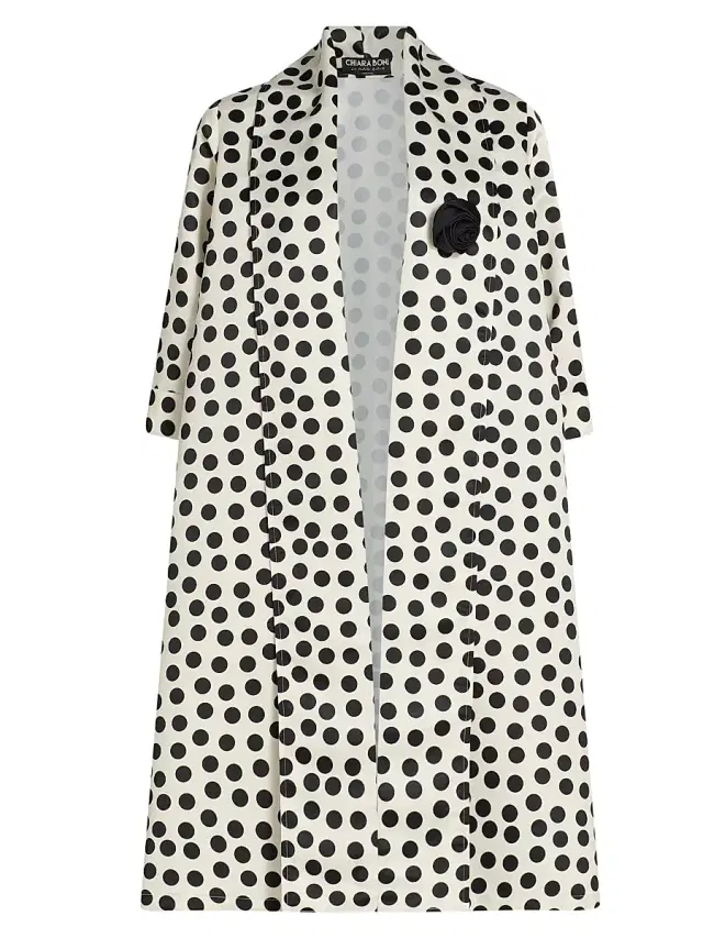 Chiara Boni La Petite Robe Women's Nanami Rose Appliqué Coat - Bette White