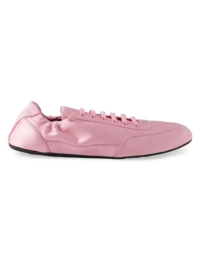 Women's Collapse Laced Satin Sneakers - Light Pink