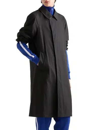 Prada Men's Cotton Coat - Black | Thumbnail 2 Prada Men's Cotton Coat - Black | Thumbnail 2