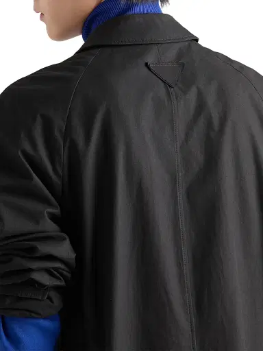 Prada Men's Cotton Coat - Black | Thumbnail 5 Prada Men's Cotton Coat - Black | Thumbnail 5