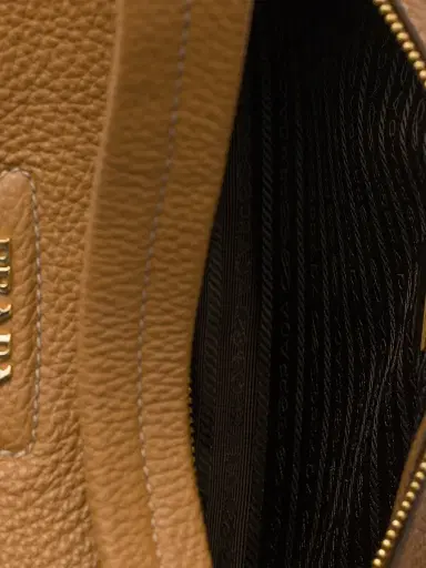 Prada Women's Medium Leather Shoulder Bag - Brown | Thumbnail 6 Prada Women's Medium Leather Shoulder Bag - Brown | Thumbnail 6