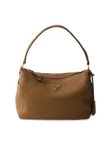 Prada Women's Medium Leather Shoulder Bag - Brown | Thumbnail 1 Prada Women's Medium Leather Shoulder Bag - Brown | Thumbnail 1