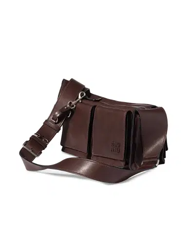 Miu Miu Women's Utilitaire Nappa Leather Shoulder Bag | Thumbnail 5 Miu Miu Women's Utilitaire Nappa Leather Shoulder Bag | Thumbnail 5