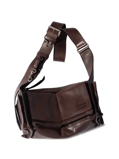 Miu Miu Women's Utilitaire Nappa Leather Shoulder Bag | Thumbnail 7 Miu Miu Women's Utilitaire Nappa Leather Shoulder Bag | Thumbnail 7