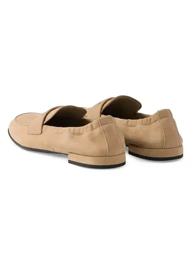 Prada Women's Shuffle Nubuck Leather Loafers - Brown | Thumbnail 8 Prada Women's Shuffle Nubuck Leather Loafers - Brown | Thumbnail 8