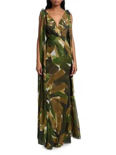 Chiara Boni La Petite Robe Women's Vetas Embellished Georgette Gown | Thumbnail 3