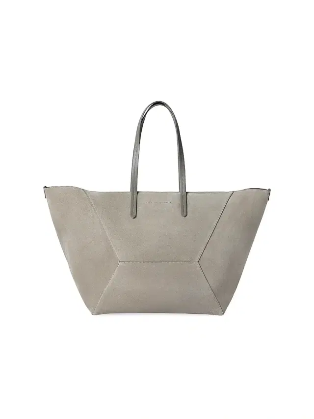 Brunello Cucinelli Women's Duo  Tote Bag in Suede with Monili - Green