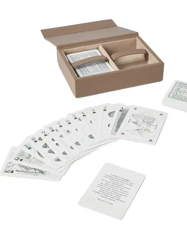Brunello Cucinelli Playing Cards Set with Leather Case | Thumbnail 3