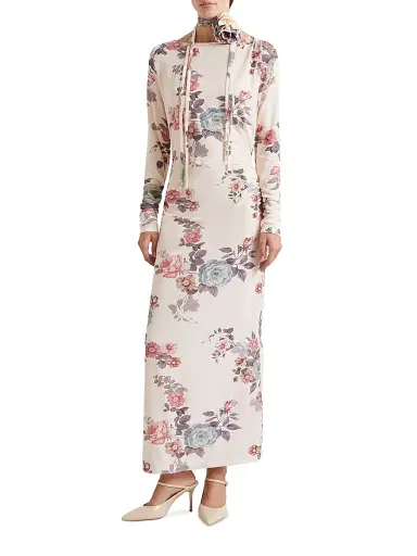 Marella Women's Jersey Calf Length Dress | Thumbnail 2 Marella Women's Jersey Calf Length Dress | Thumbnail 2