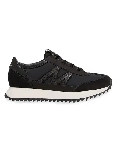 Moncler Women's Pacey2 and Sneakers in Suede and Nubuck - Black - Size 11 | Thumbnail 1