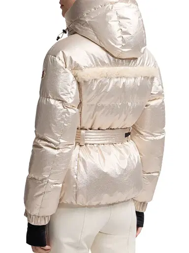 Moncler Grenoble Women's Mondim Ski Jacket with Shearling Trim - Pale Gold | Thumbnail 4 Moncler Grenoble Women's Mondim Ski Jacket with Shearling Trim - Pale Gold | Thumbnail 4
