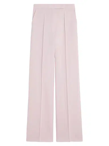 Max Mara Women's Wool, Mohair and Silk Trousers - Beige Pink - Size 8 | Thumbnail 1 Max Mara Women's Wool, Mohair and Silk Trousers - Beige Pink - Size 8 | Thumbnail 1
