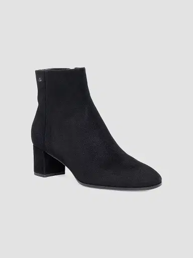 Santoni Women's Halfrida 50MM Suede Ankle Boots - Black - Size 12 | Thumbnail 2