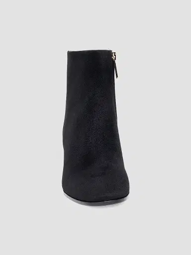 Santoni Women's Halfrida 50MM Suede Ankle Boots - Black - Size 12 | Thumbnail 3