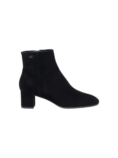 Santoni Women's Halfrida 50MM Suede Ankle Boots - Black - Size 12 | Thumbnail 1