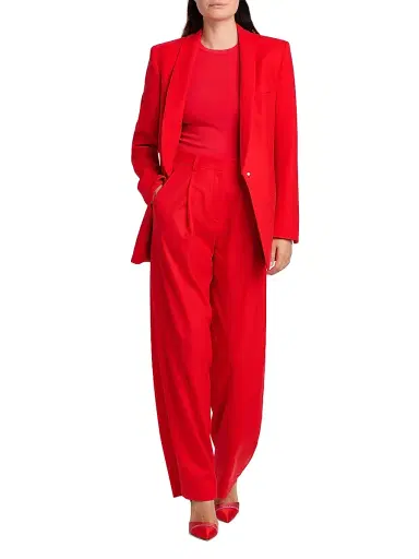 Giorgio Armani Women's Shawl Lapel Virgin Wool Blazer | Thumbnail 2 Giorgio Armani Women's Shawl Lapel Virgin Wool Blazer | Thumbnail 2