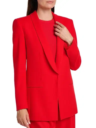 Giorgio Armani Women's Shawl Lapel Virgin Wool Blazer | Thumbnail 6 Giorgio Armani Women's Shawl Lapel Virgin Wool Blazer | Thumbnail 6