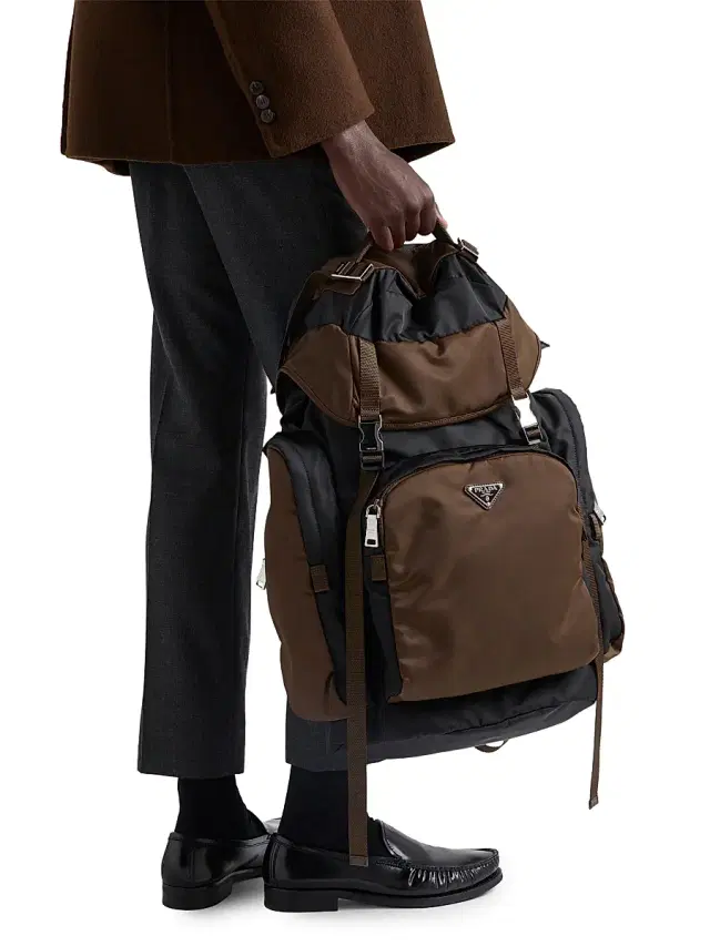 Men's Re-Nylon Backpack - Blue Red