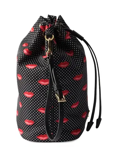Prada Women's Printed Re-Nylon Pouch - Black | Thumbnail 4