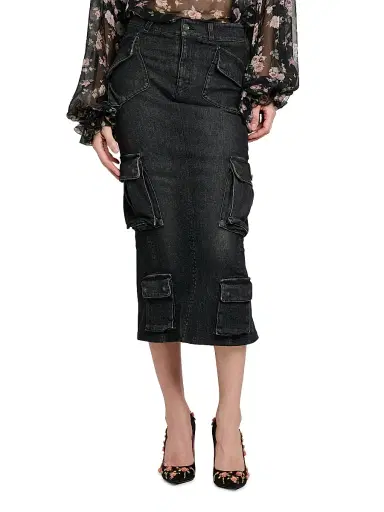 Dolce & Gabbana Women's Denim Cargo Midi-Skirt - Variante Abbinata - Size 12 | Thumbnail 3