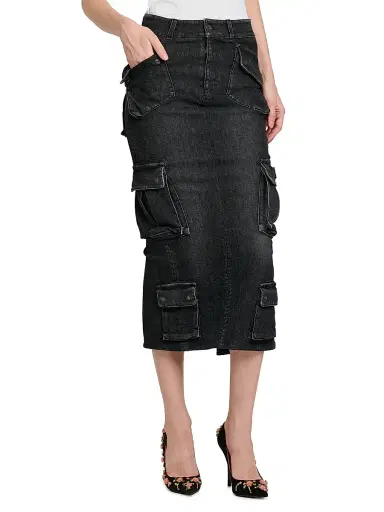 Dolce & Gabbana Women's Denim Cargo Midi-Skirt - Variante Abbinata - Size 12 | Thumbnail 4