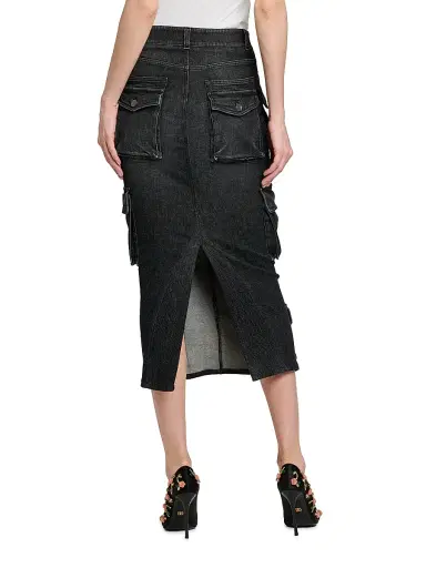 Dolce & Gabbana Women's Denim Cargo Midi-Skirt - Variante Abbinata - Size 12 | Thumbnail 5